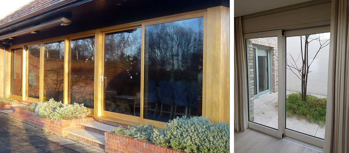 Peveril lift and slide patio doors made from Accoya wood by Gowercroft Joinery