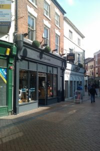 Shop Front in Derby after commercial heritage windows fitted by Gowercroft