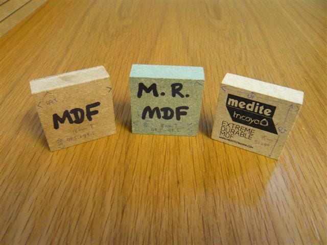 Different types of Medite mdf