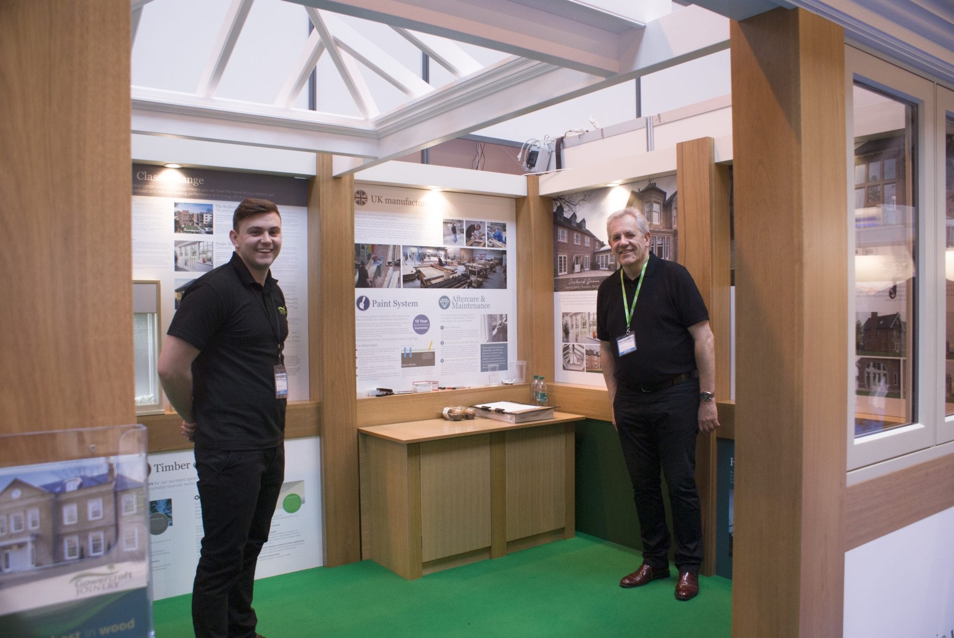 Gowercroft team at a trade stand