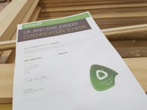 UK Joinery certificate
