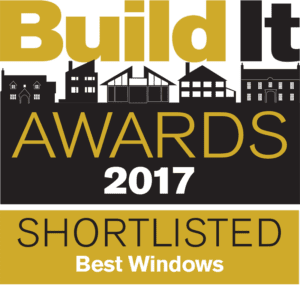 BuildIt award logo for Gowercrofts heritage range of windows and doors