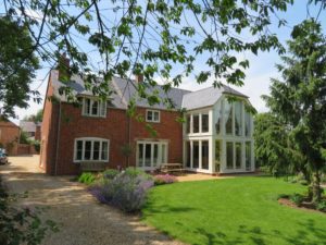 Self Build project we are proud to have been part of fitting classic wooden casement windows and bespoke joinery