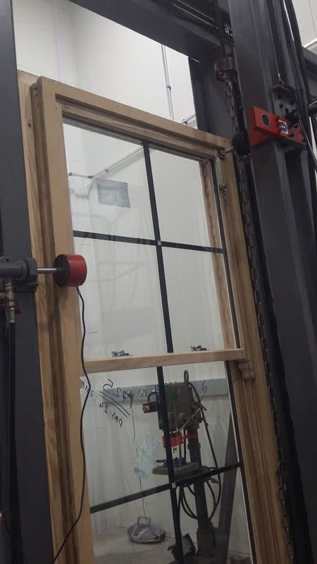 Home security window testing at Gowercroft Joinery