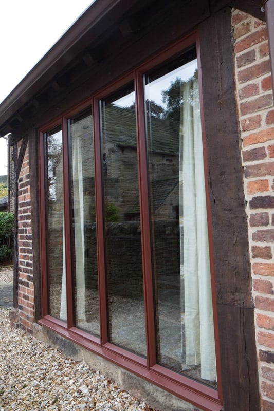 Bifold doors in chesterfield barn conversion