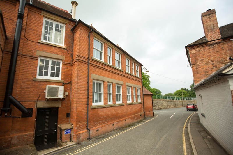 Winston sliding sash windows first floor compared to single glazed ground floor at Repton School in Derby