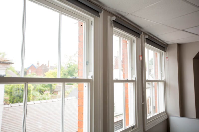 Winston sliding sash windows internal shot at Repton School in Derby