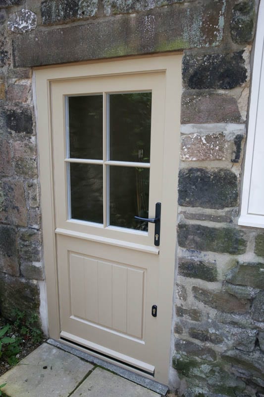 Heritage door installed to the rear of The Smithy, Whatstandwell
